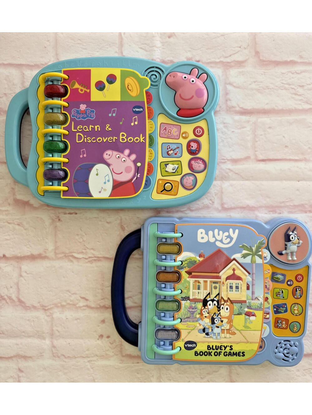 VTech Bluey Bluey's Book of Games Peppa Pig Learn Discover Book Bundle